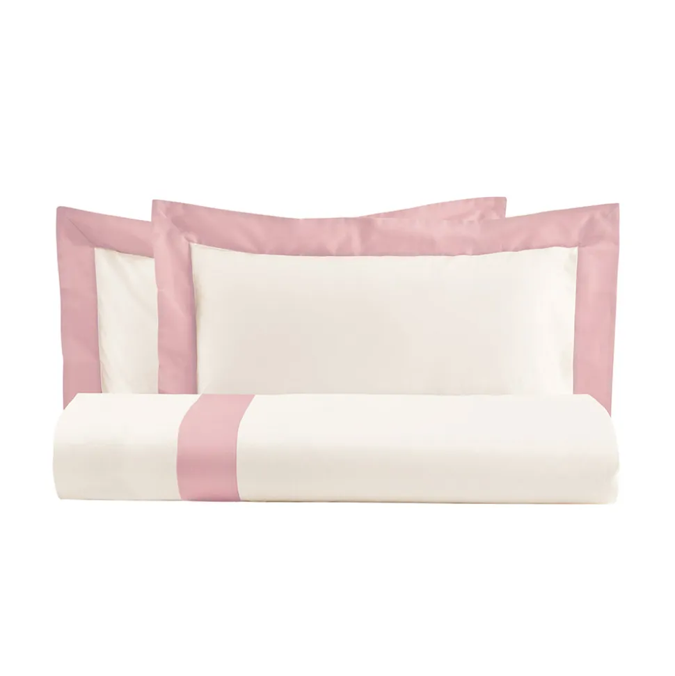 Parure Copripiumino King Size in 100% Cotone e 10% Raso di Cotone - Dettaglio