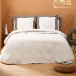 Parure Copripiumino King Size in 100% Cotone e 10% Raso di Cotone - Dettaglio