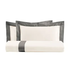 Parure Copripiumino King Size in 100% Cotone e 10% Raso di Cotone - Dettaglio