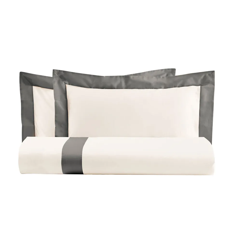 Parure Copripiumino King Size in 100% Cotone e 10% Raso di Cotone - Dettaglio