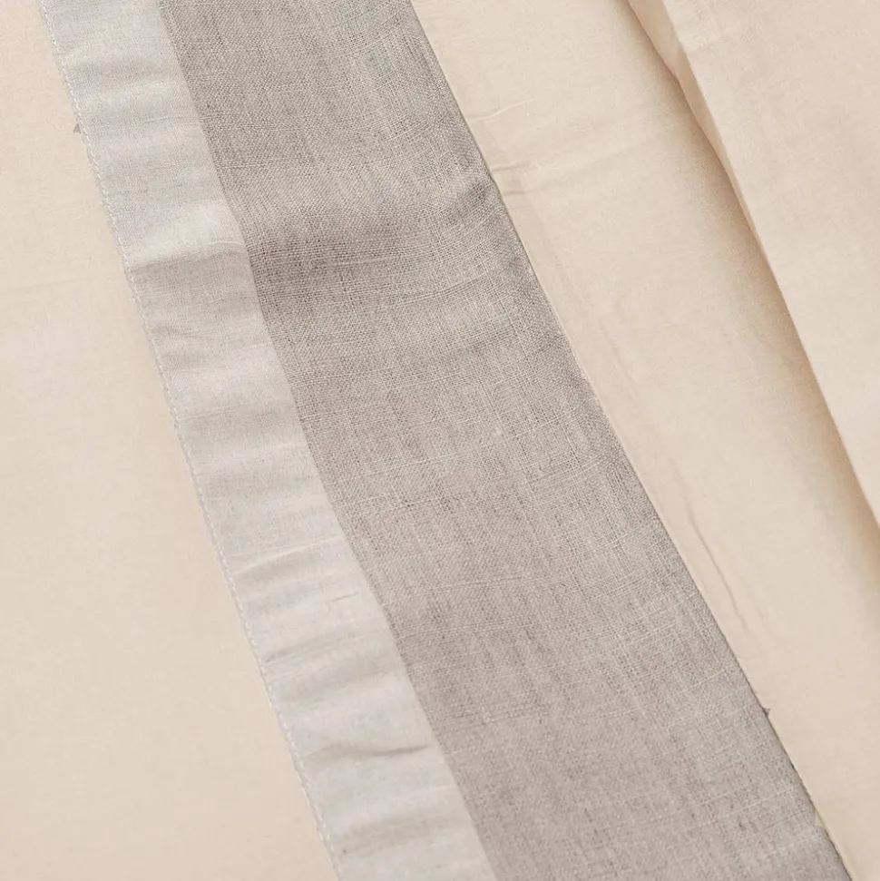 Parure Copripiumino Matrimoniale in 90% Cotone e 10% Lino Made in Italy - Nestle
