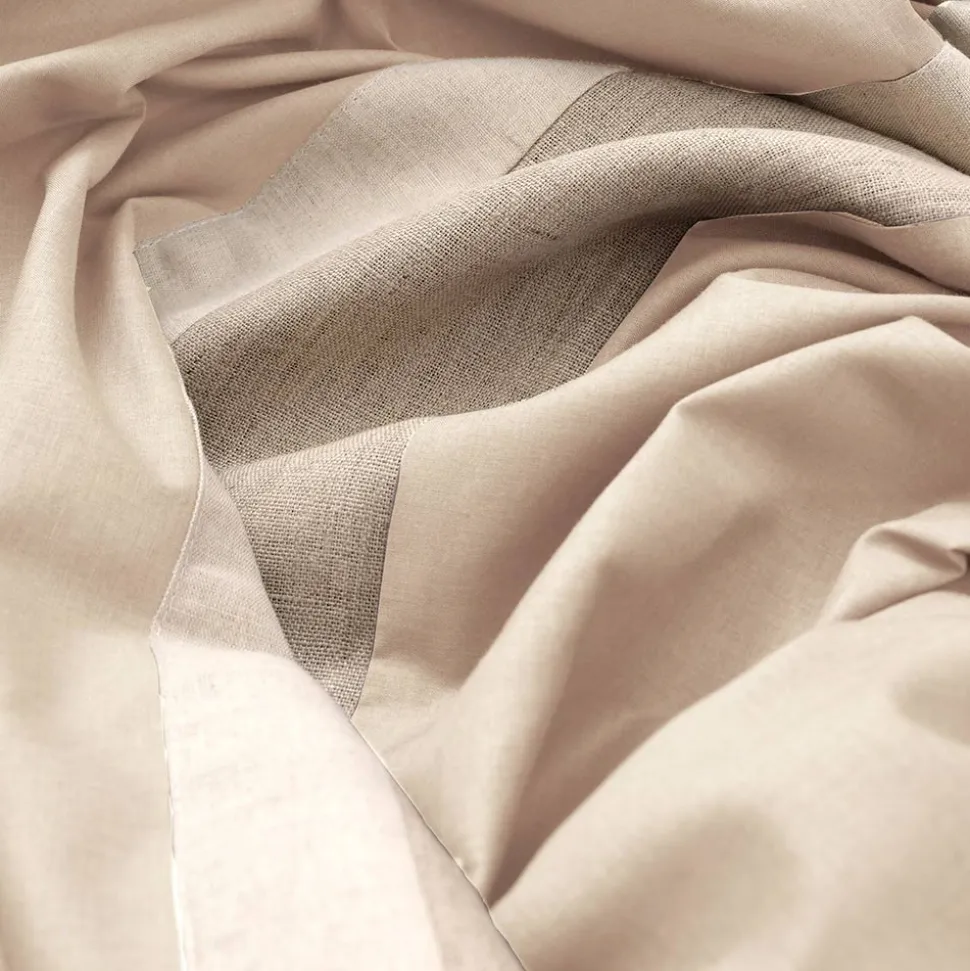Parure Copripiumino Matrimoniale in 90% Cotone e 10% Lino Made in Italy - Nestle