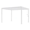 Pergola in Alluminio Bianco con Tetto Orientabile - Vitta