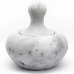 Pestello Schiaccianoci in Marmo Bianco di Carrara Made in Italy - Cullio