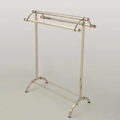 Piantana Appendi Asciugamani da Bagno Vintage in Ottone Made in Italy – Aristide