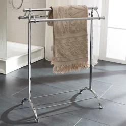 Piantana Appendi Asciugamani da Bagno Vintage in Ottone Made in Italy – Aristide
