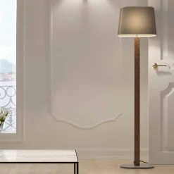 Piantana Design Moderno in Metallo con Paralume in Tessuto Made in Italy - Jump