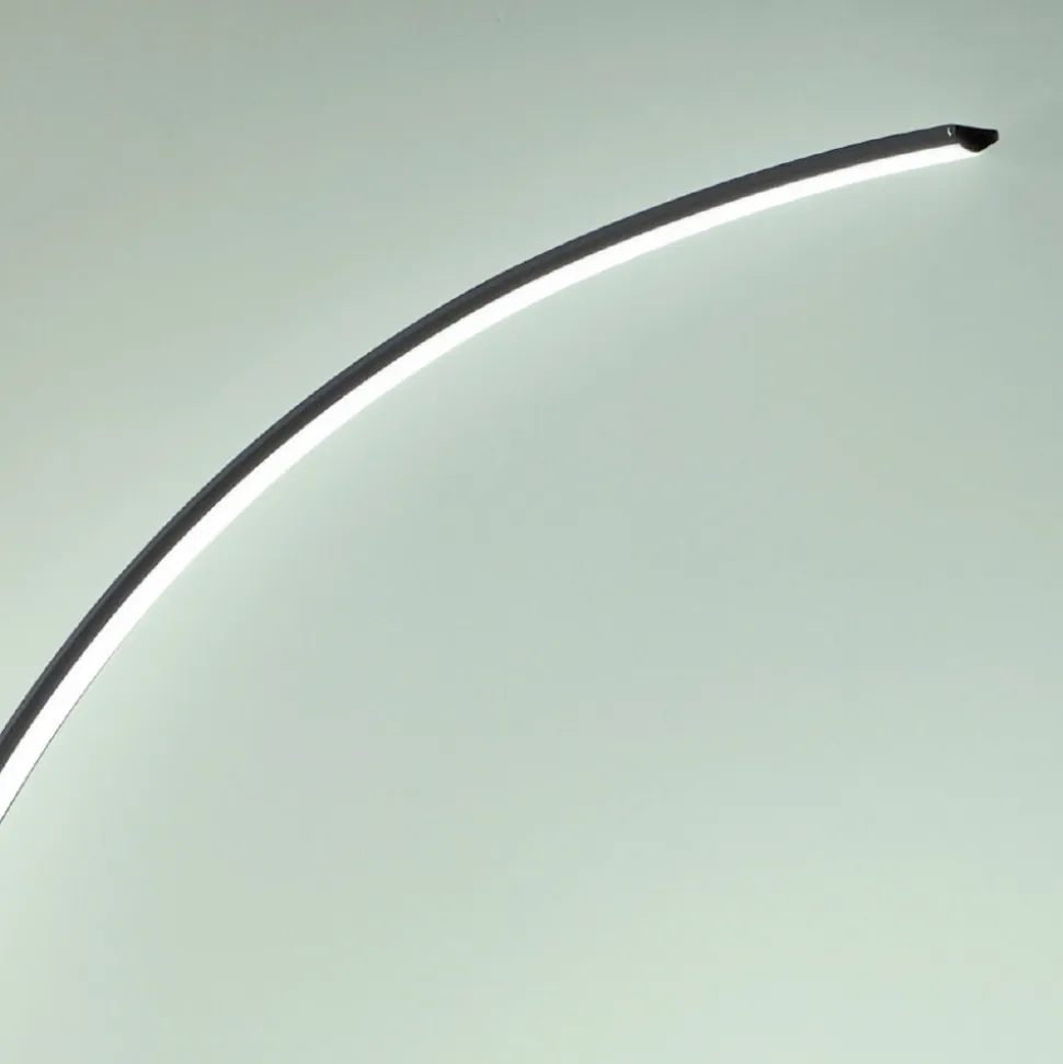 Piantana Moderna a LED Dimmerabile in Metallo Nero, Oro o Bianco - Gondola