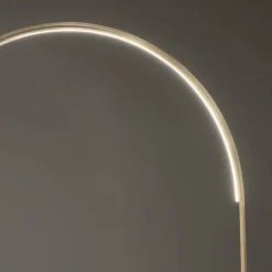 Piantana Moderna con Luce LED Dimmerabile in Metallo Verniciato - Picea