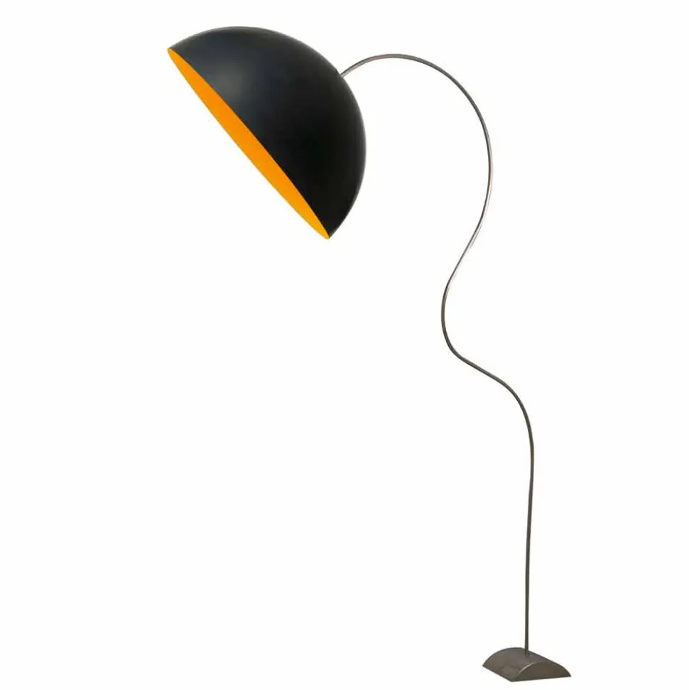 Piantana moderna In-es.artdesign Mezza Luna colorata nebulite
