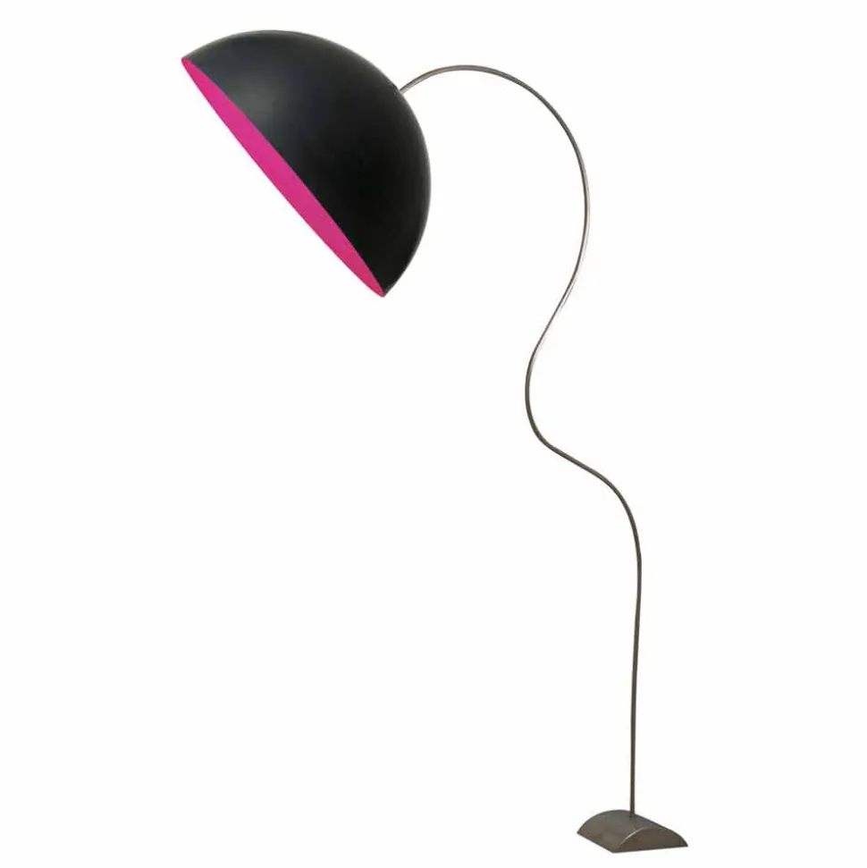 Piantana moderna In-es.artdesign Mezza Luna colorata nebulite