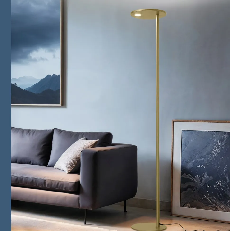 Piantana Realizzata in Metallo di Diverse Finiture Made in Italy - Lumi