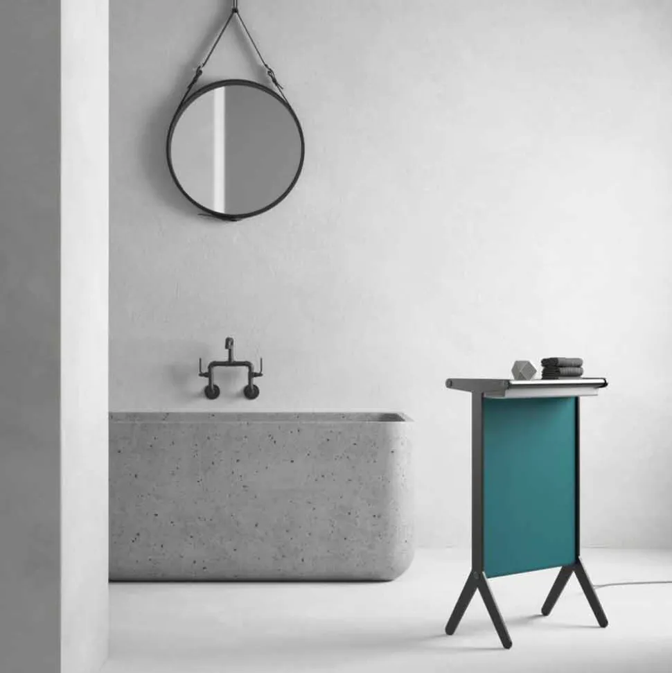 Piastra Radiante Elettrica in Alluminio e Stoffa Colorata Design 150 W - Sam