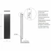 Piastra Radiante Verticale in Acciaio Inox Reflex Design Moderno a 510 W - Ice