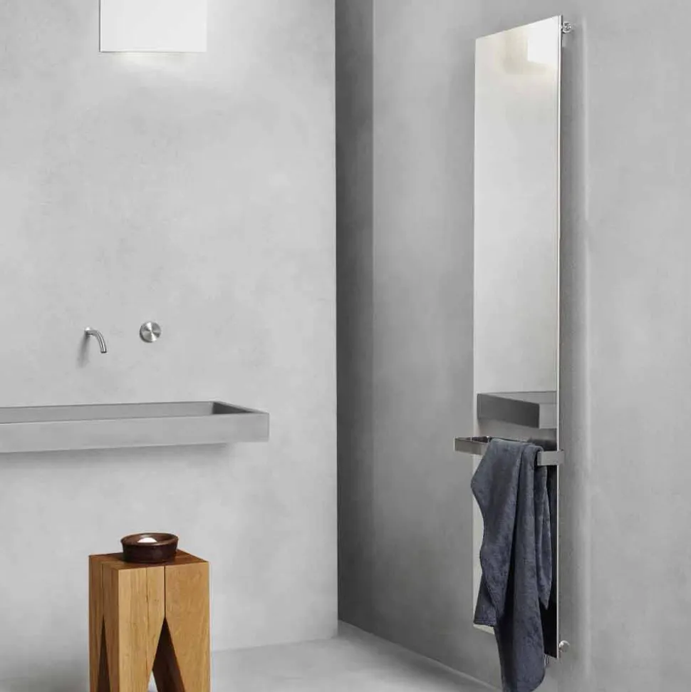 Piastra Radiante Verticale in Acciaio Inox Reflex Design Moderno a 510 W - Ice