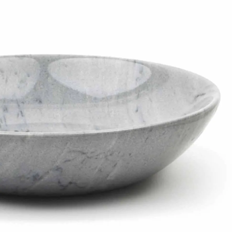 Piattino Moderno Rotondo in Marmo Vari Colori Made in Italy - Spillo