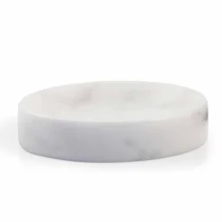 Piattino Porta Sapone in Marmo Bianco di Carrara Made in Italy - Sismo