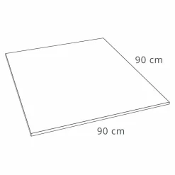 Piatto Doccia Design Quadrato 90x90 in Resina Bianca Effetto Velluto - Estimo