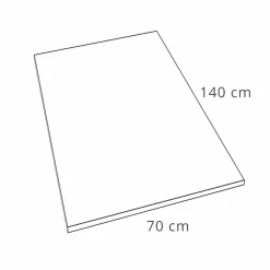 Piatto Doccia in Resina Bianca 140x70 con Griglia in Acciaio e Piletta - Sommo