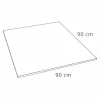 Piatto Doccia Moderno Quadrato 90x90 in Resina Bianca Effetto Ardesia - Sommo