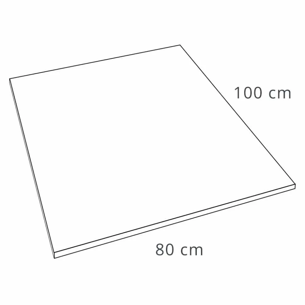 Piatto Doccia Moderno Rettangolare 100x80 cm in Resina Effetto Velluto - Estimo