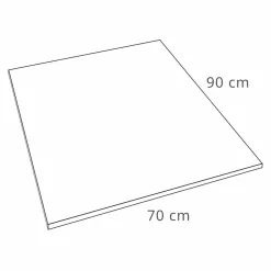 Piatto Doccia Moderno 90x70 in Resina Bianca Effetto Ardesia - Sommo
