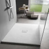 Piatto Doccia Quadrato 80x80 cm in Resina Bianca Effetto Velluto - Estimo