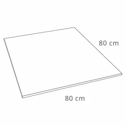 Piatto Doccia Quadrato 80x80 cm in Resina Bianca Effetto Velluto - Estimo