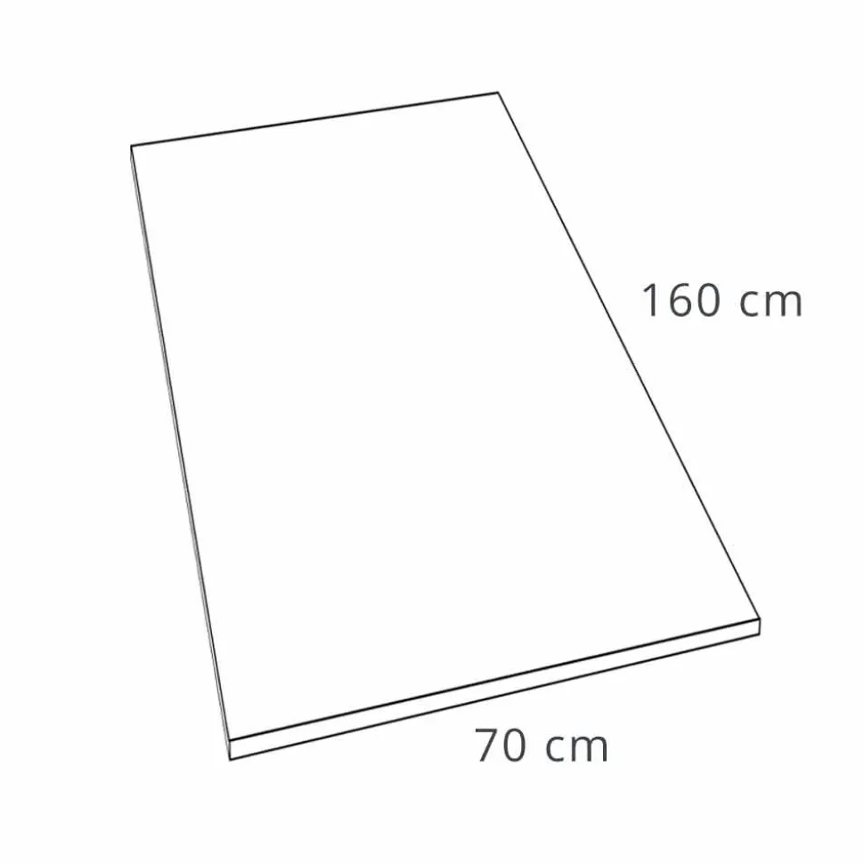 Piatto Doccia Rettangolare 160x70 cm in Resina Bianca Design Moderno - Estimo