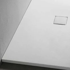 Piatto Doccia Rettangolare 160x70 cm in Resina Bianca Design Moderno - Estimo
