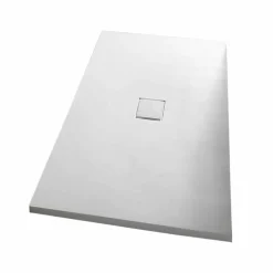 Piatto Doccia 160x80 cm in Resina Bianca con Piletta e Copripiletta - Estimo