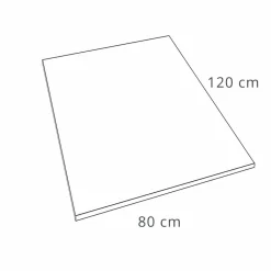 Piatto Doccia 120x80 in Resina Finitura Effetto Velluto Bianco Moderno - Estimo