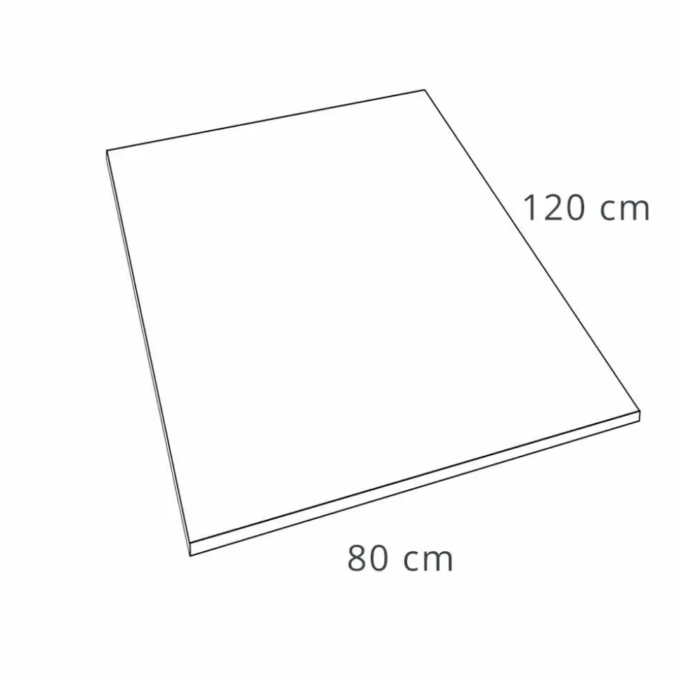 Piatto Doccia 120x80 in Resina Finitura Effetto Velluto Bianco Moderno - Estimo