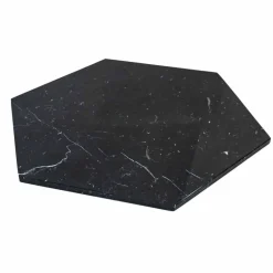 Piatto Esagonale da Portata in Marmo Bianco Carrara o Nero Marquinia - Ludivine