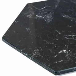 Piatto Esagonale da Portata in Marmo Nero o Verde con Sughero 2 Pezzi - Ludivine