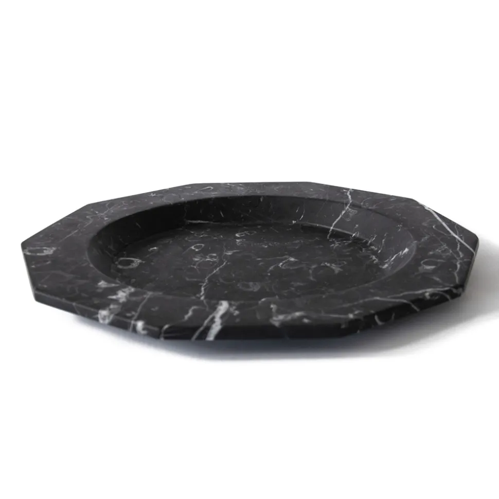 Piatto Piano in Marmo Satinato Varie Finiture Design Lusso Italiano - Rodio