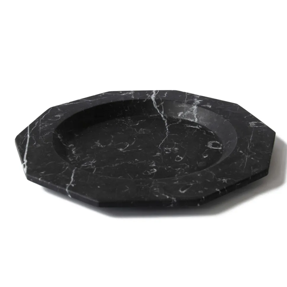 Piatto Piano in Marmo Satinato Varie Finiture Design Lusso Italiano - Rodio