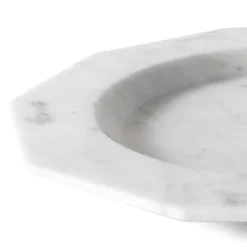 Piatto Piano in Marmo Satinato Varie Finiture Design Lusso Italiano - Rodio