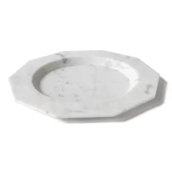 Piatto Piano in Marmo Satinato Varie Finiture Design Lusso Italiano - Rodio
