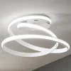 Plafoniera a LED in Metallo Verniciato Bianco Design Moderno - Rivolta