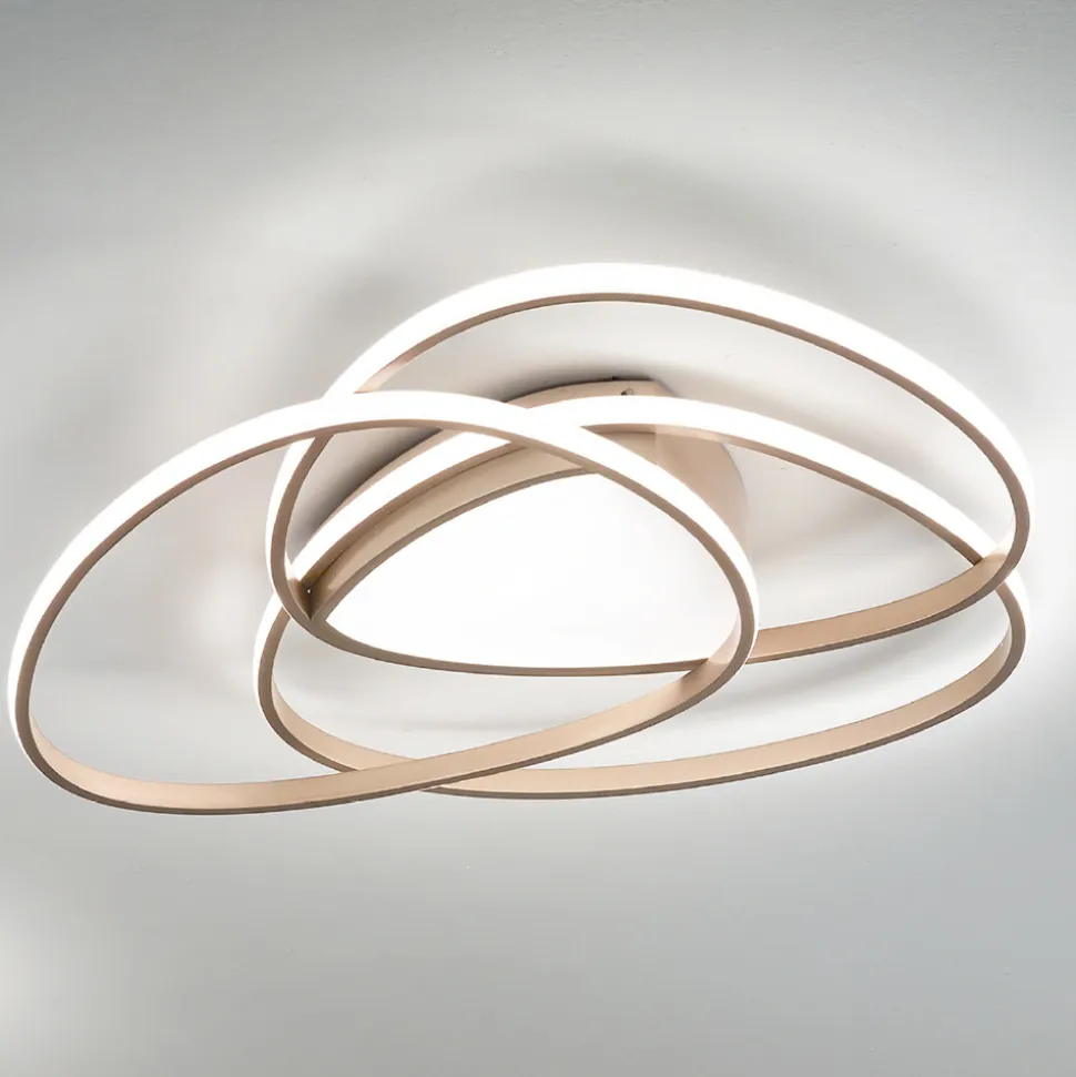 Plafoniera Applique a LED in Metallo Finitura Oro o Argento - Rosella