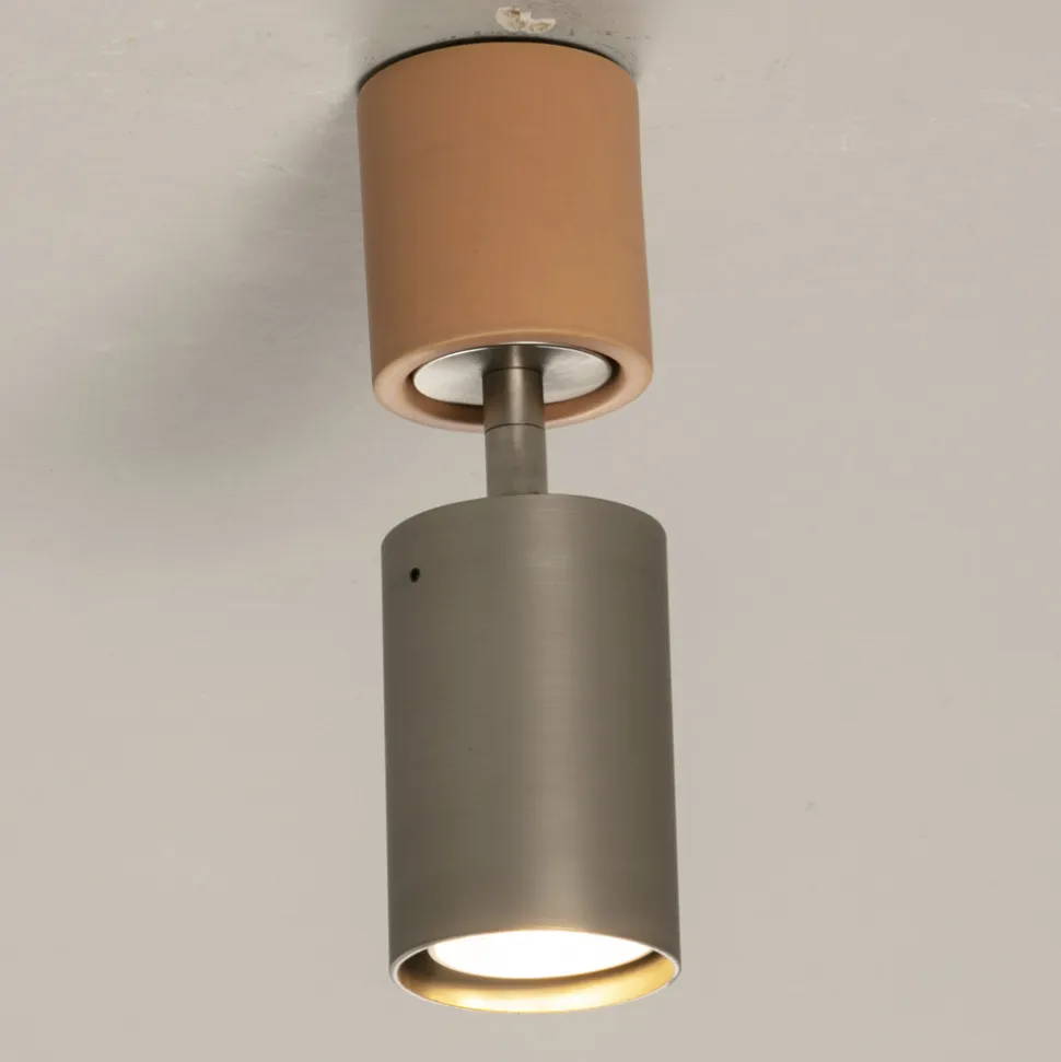 Plafoniera Artigianale in Ceramica e Metallo Realizzata in Italia - Toscot Match