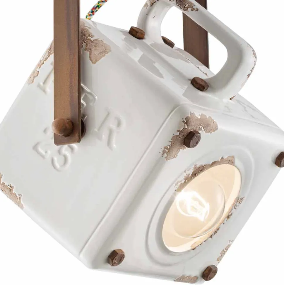 Plafoniera a soffitto a faretto quadrato vintage orientabile Kaylee