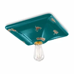 Plafoniera da soffitto dallo stile retrò in ceramica Karen Ferroluce