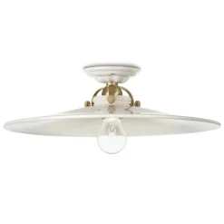 Plafoniera da soffitto in ceramica stile rustico Ferroluce