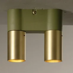Plafoniera in Ceramica e Metallo Fatta a Mano in Italia - Toscot Match