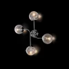 Plafoniera in Ferro con 4 Luci Made in Italy - Delos