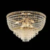 Plafoniera in Ferro Dorato con Strass Made in Italy - Baviera