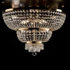 Plafoniera in Ferro Dorato con Strass Made in Italy - Austria