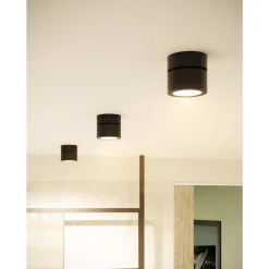 Plafoniera o Applique Faretto Led 14W in Alluminio Bianco o Nero - China